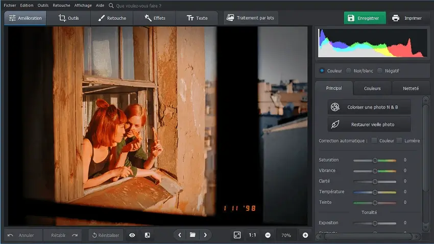 Importez votre photo dans PhotoGlory