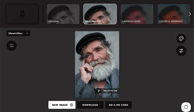 Colorize photos with Palette