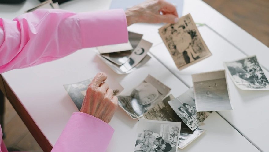 How to organize old family photos