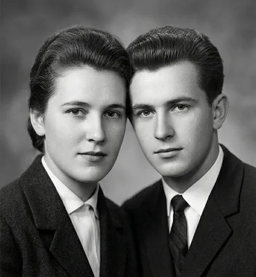 Restored photo after
