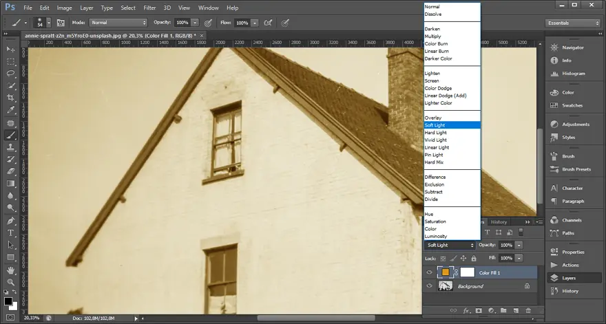Create a new layer for colorization