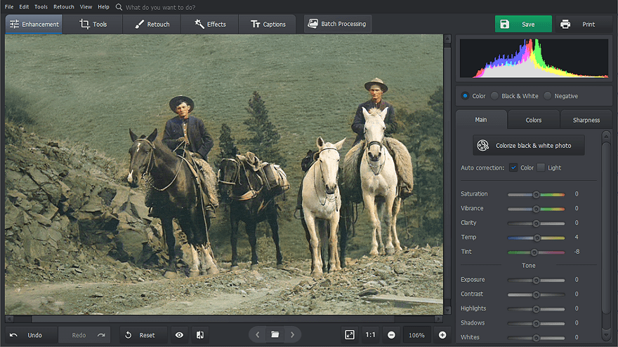 Colorize your image in a click