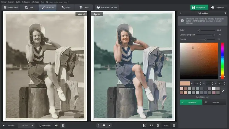 Colorisation photo manuelle